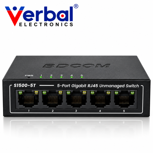 BDCOM S1500-5T 5-Port Gigabit Switch VERBAL