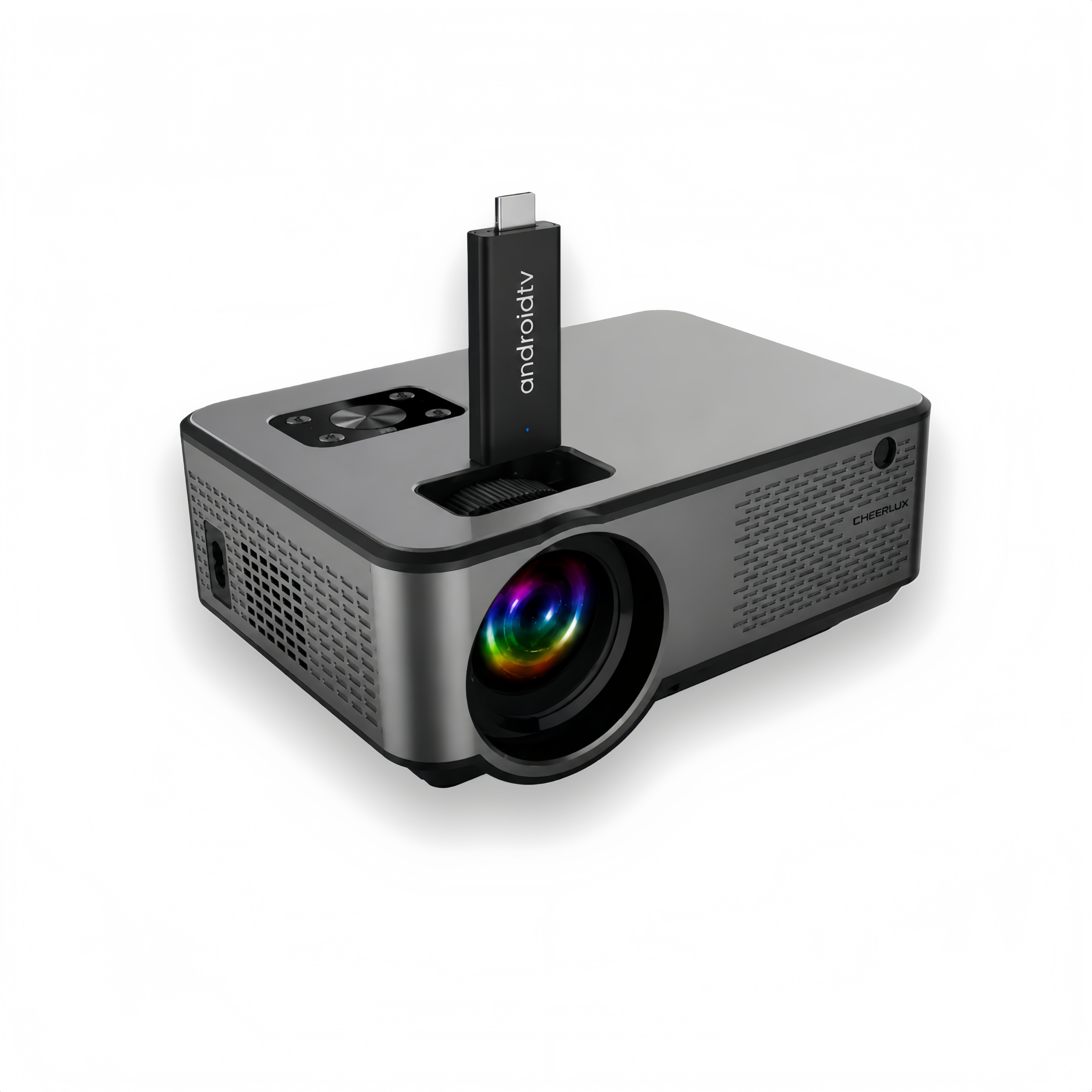 Cheerlux C9 WiFi Android Projector – 3600 Lumens HD Mini Smart Projector