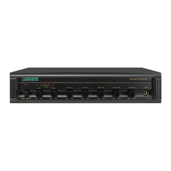 DSPPA MP600PIII 250W 3 MIC & 2 AUX Mixing Amplifier
