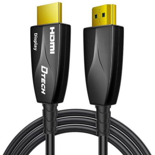| Specification | Details | | ----------------- | ----------------------------------------------------- | | Brand | DTech | | Model | DT-6640C | | Product Type | Fiber Optic HDMI Cable | | Cable Length | 40 Meters | | Connector Type | HDMI | | Transmission Type | Digital Audio & Video | | Cable Application | Long-Distance HDMI Connection | | Suitable For | TV, Monitor, Projector, Display | | Installation | Home, Office, Conference Room, Professional AV | | Cable Design | Long-Distance Fiber Optic Design | | Other Features | Reliable HDMI signal transmission over long distances | | Warranty | As applicable |