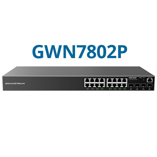 Grandstream GWN7802P 16 Port Gigabit Managed PoE Switch