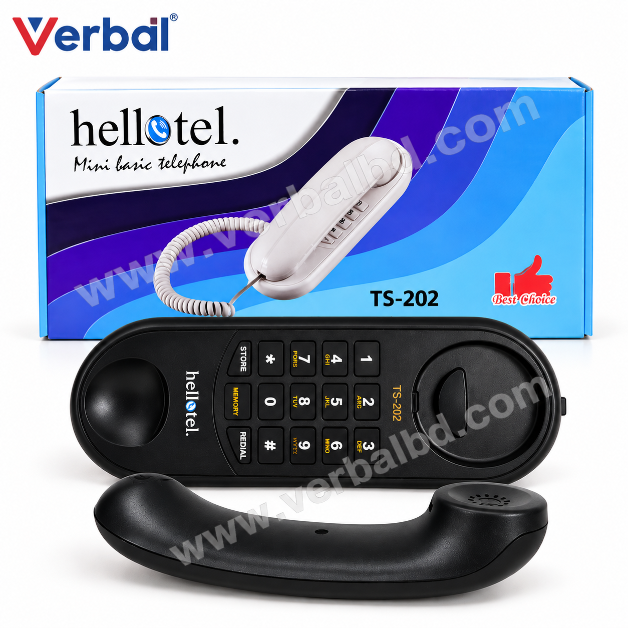 Hellotel TS-202 Mini Basic Telephone VERBAL