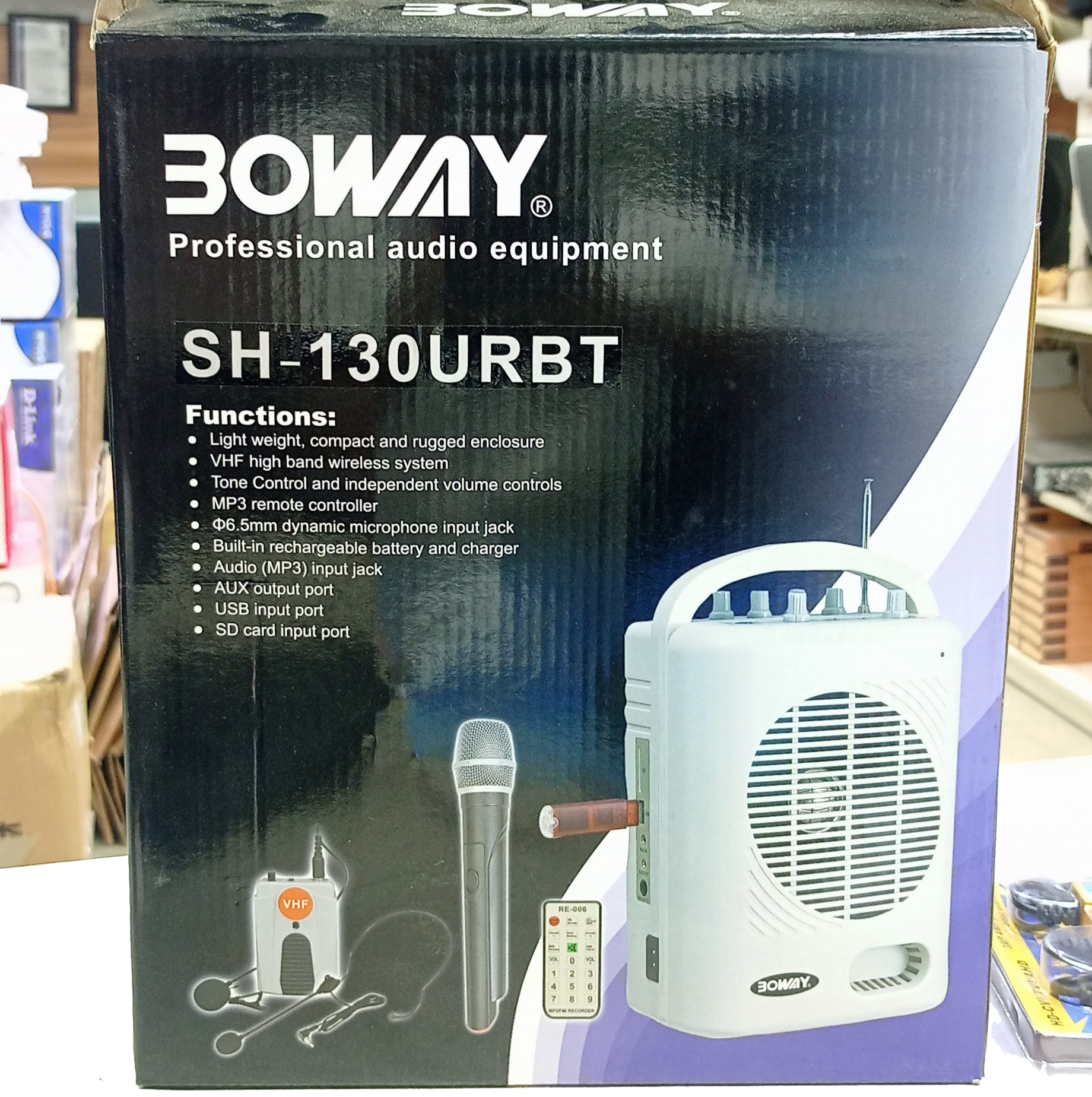 BOWAY SH-130URBT Mini Rechargeable Wireless Amplifier Price in Bangladesh