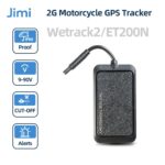 Jimi Wetrack2 Moto Car GPS Tracker With Battery IP65 Waterproof Multiple Alarms Real-time Tracking Remote Cut off Via Web APP