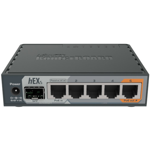 MikroTik hEX S RB760iGS 5× Gigabit Ethernet Router