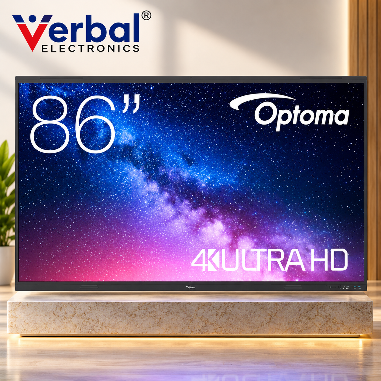 Optoma 3863RK 86″ 4K UHD Interactive Flat Panel Display