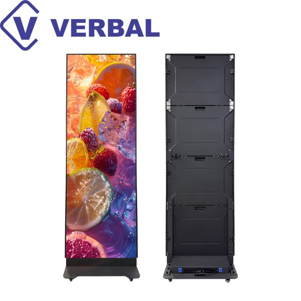 JEVE P1.86 GOB Foldable LED Poster Screen with 1920x640mm