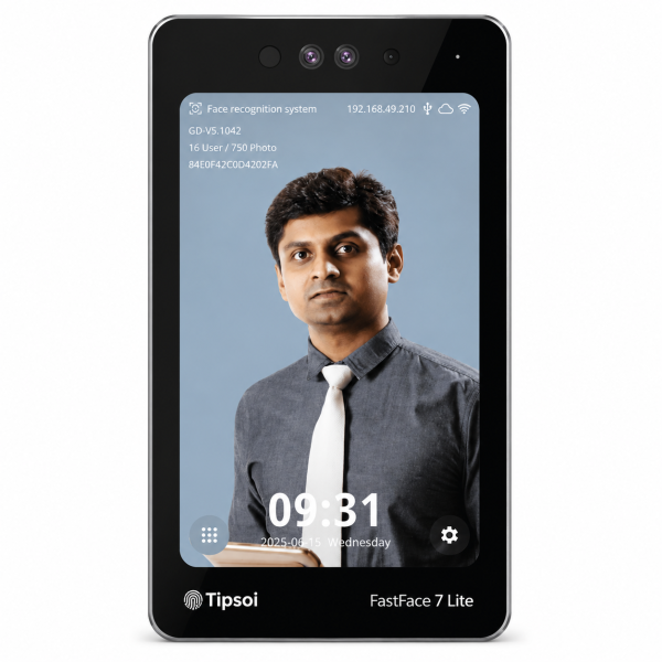 Tipsoi Fastface 8 – AI Face Recognition Attendance & Access Control