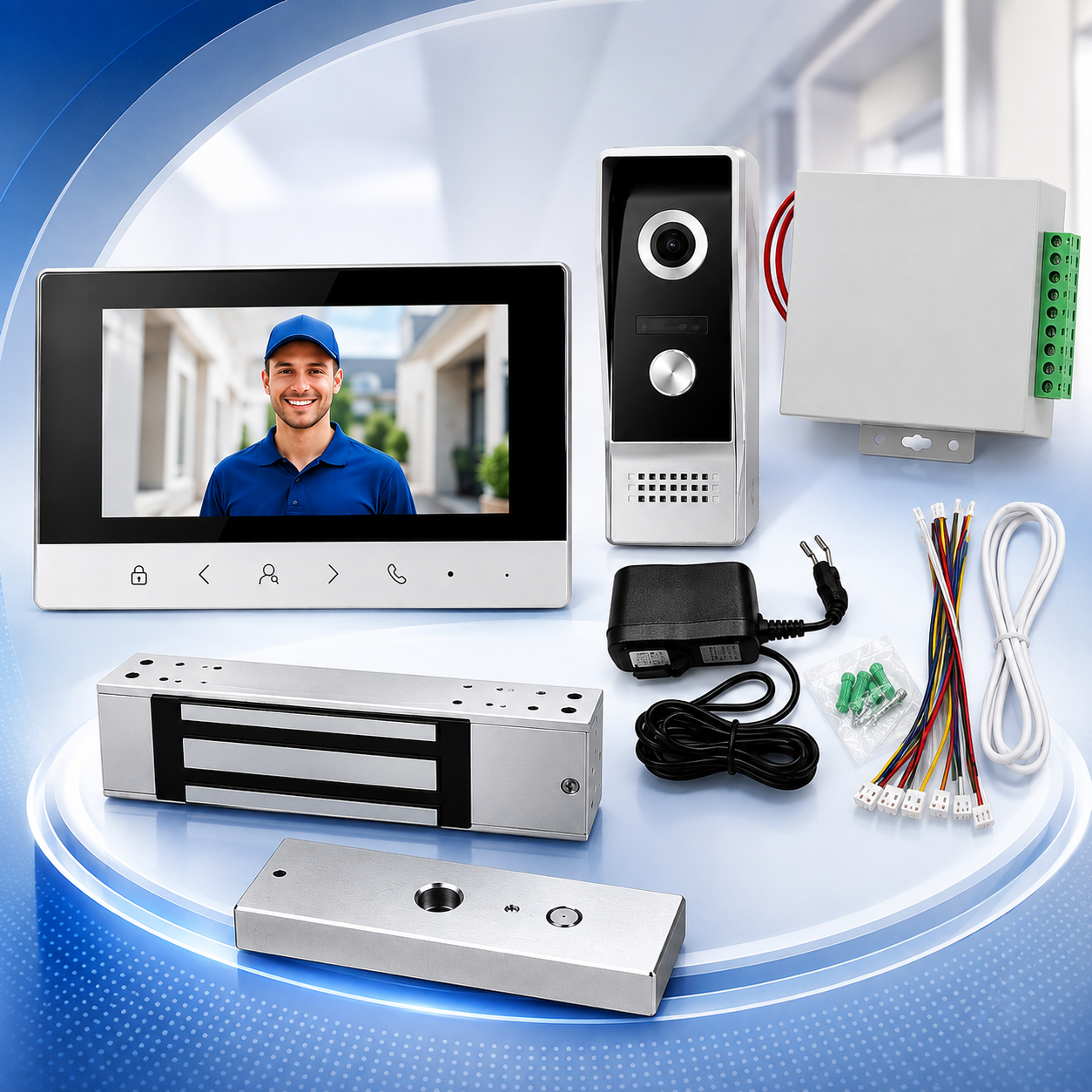 Video Door Phone with Door Lock – Complete Video Intercom Access Control System