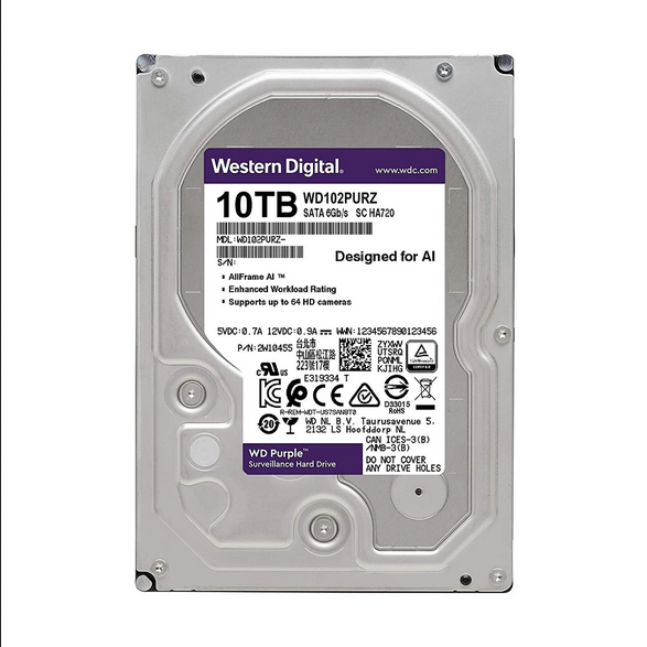 Western Digital Purple 10TB Surveillance HDD Price in Bangladesh