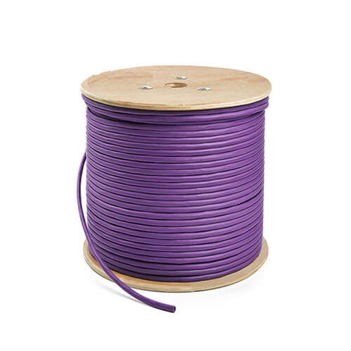 Safenet Cat7 S/FTP LSZH Solid Cable 23AWG Purple 305M Roll | 52-5351PL